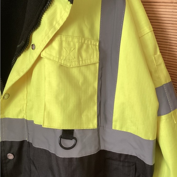 ML KISHIGO RIPSTOP SAFETY BOMBER JACKET JS130 Sz 5X EUC - Picture 3 of 9